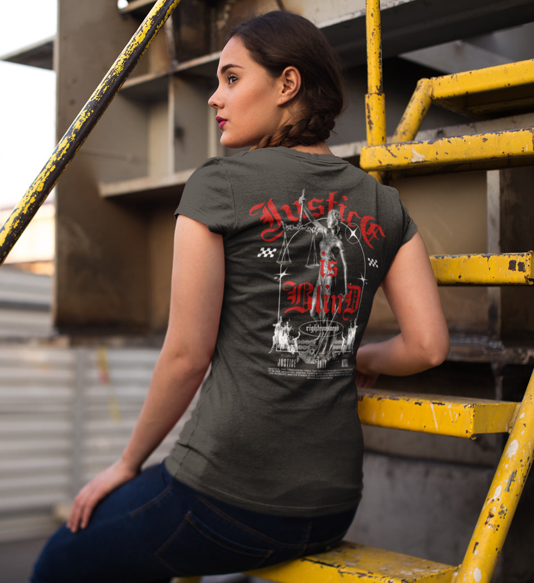 Justice is Blind - Streetwear - Damenshirt