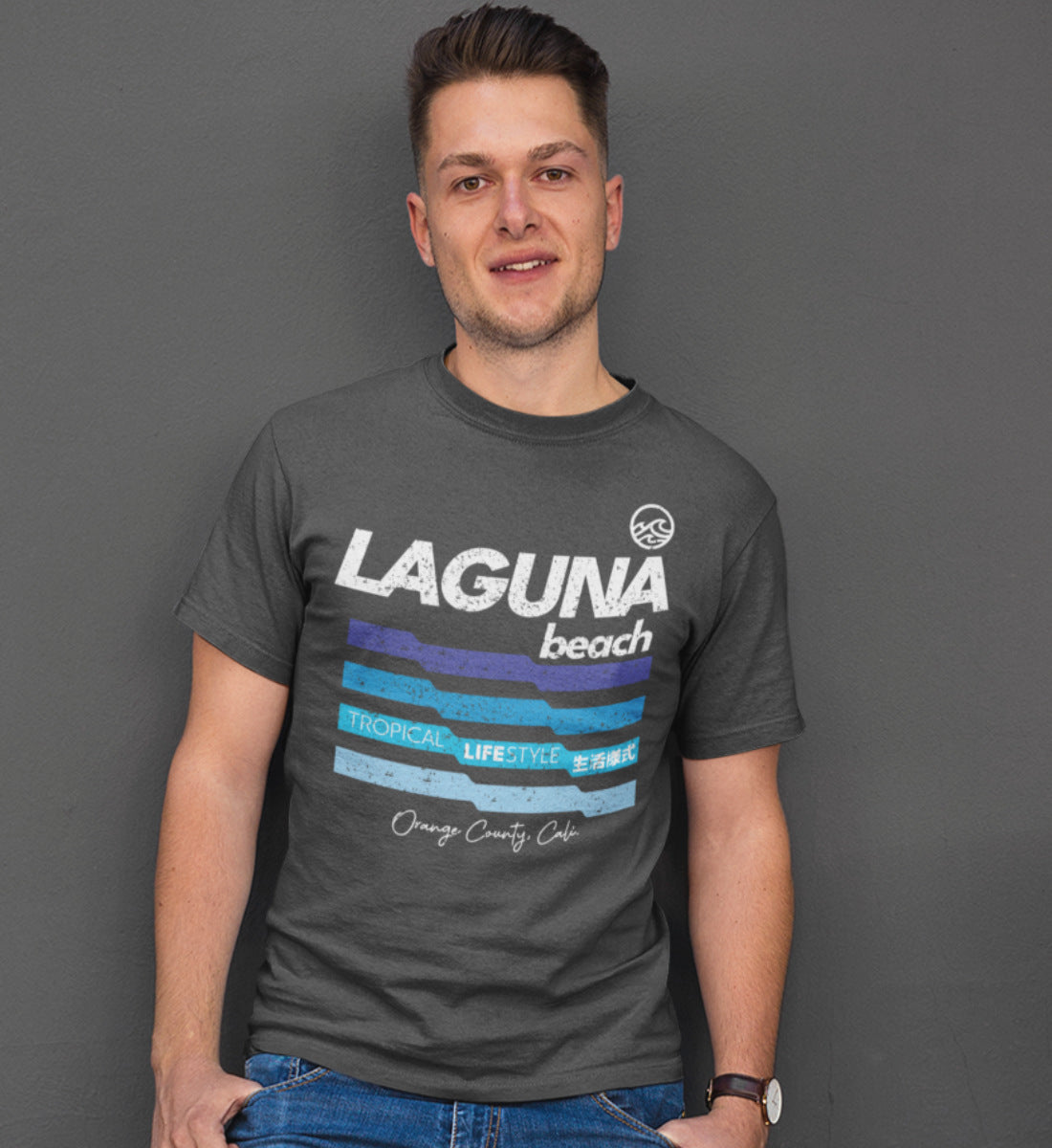 Laguna Beach Tropical Lifestyle - Herren Shirt