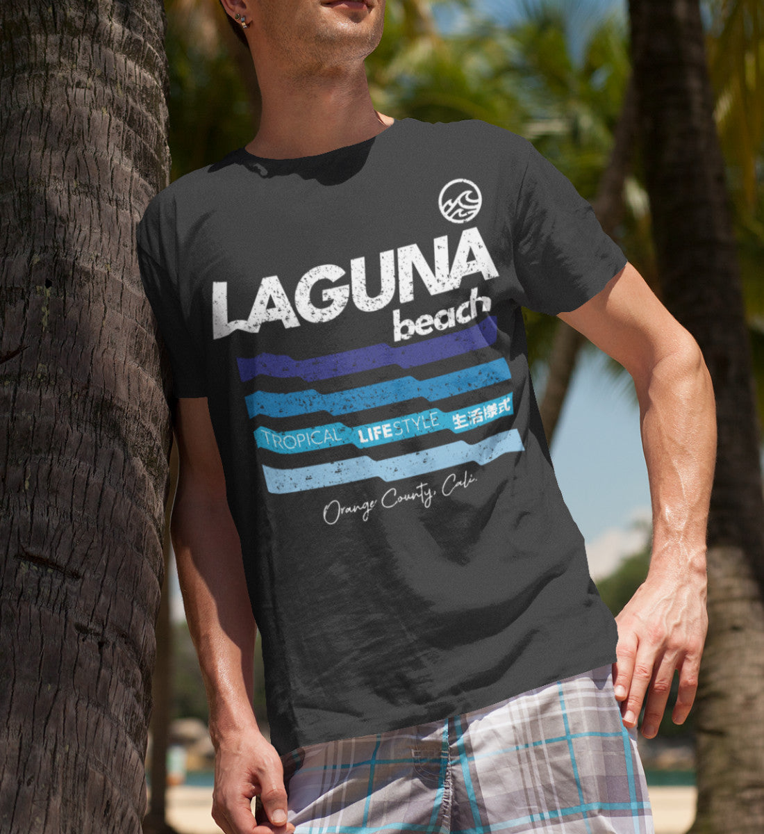 Laguna Beach Tropical Lifestyle - Herren Premium Organic Shirt