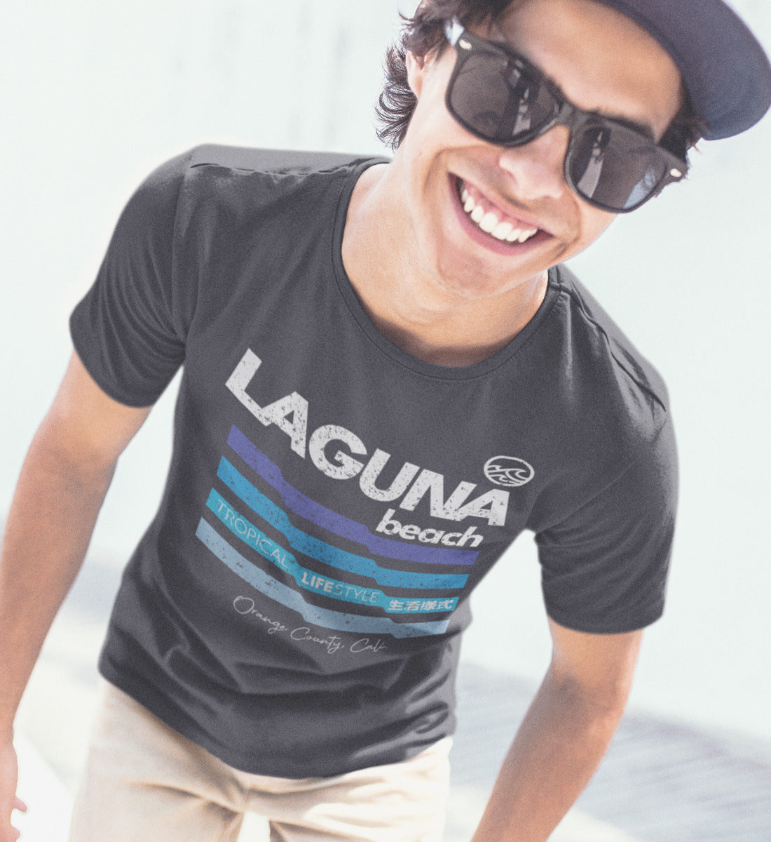 Laguna Beach Tropical Lifestyle - Herren Premium Organic Shirt