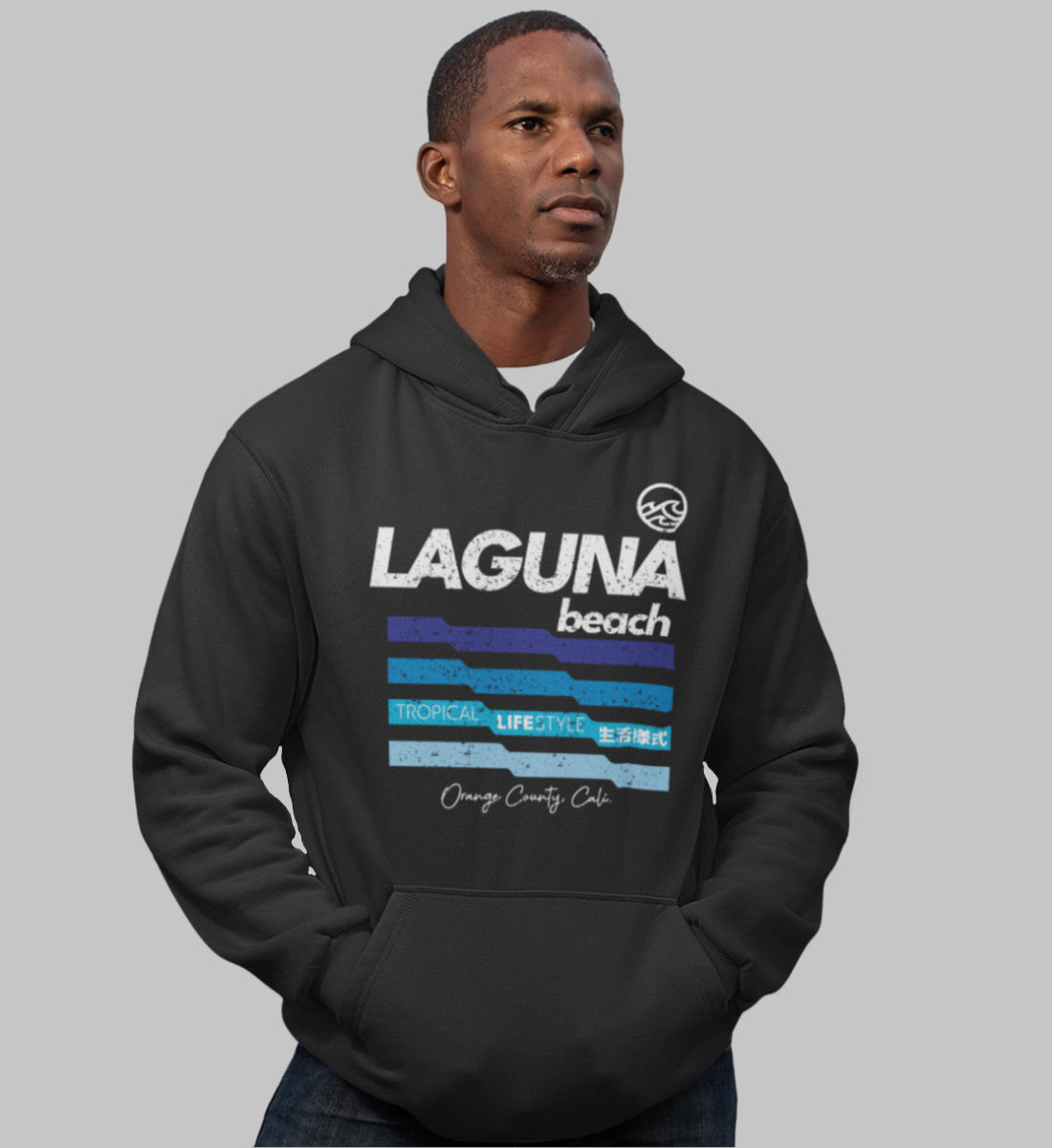 Laguna Beach Tropical Lifestyle - Unisex Organic Hoodie