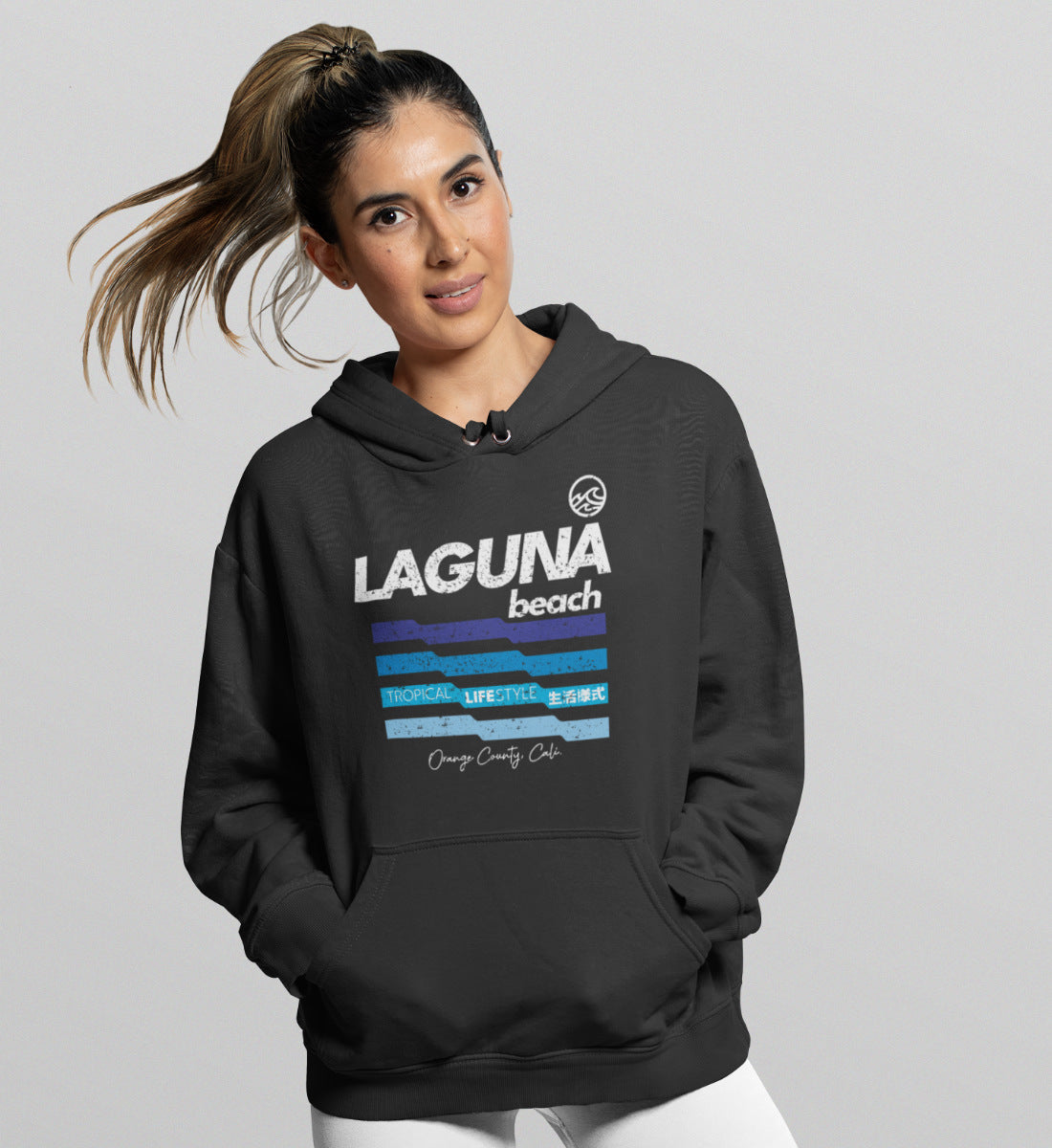 Laguna Beach Tropical Lifestyle - Damen Organic Hoodie ST/ST
