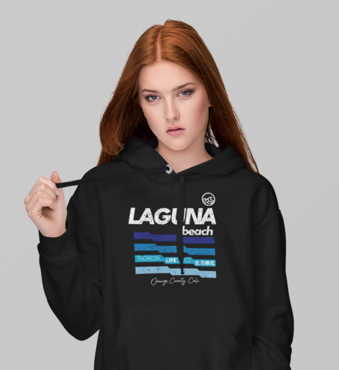 Laguna Beach Tropical Lifestyle - Damen Organic Hoodie ST/ST