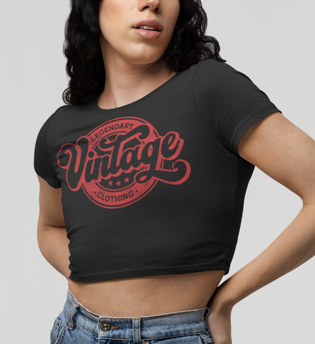 Legendary Vintage Denim Clothing - Damen Organic Crop Top