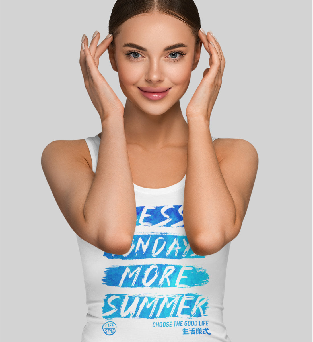 Less Mondays More Summer Lifestyle - Damen Premium Organic Tanktop ST/ST