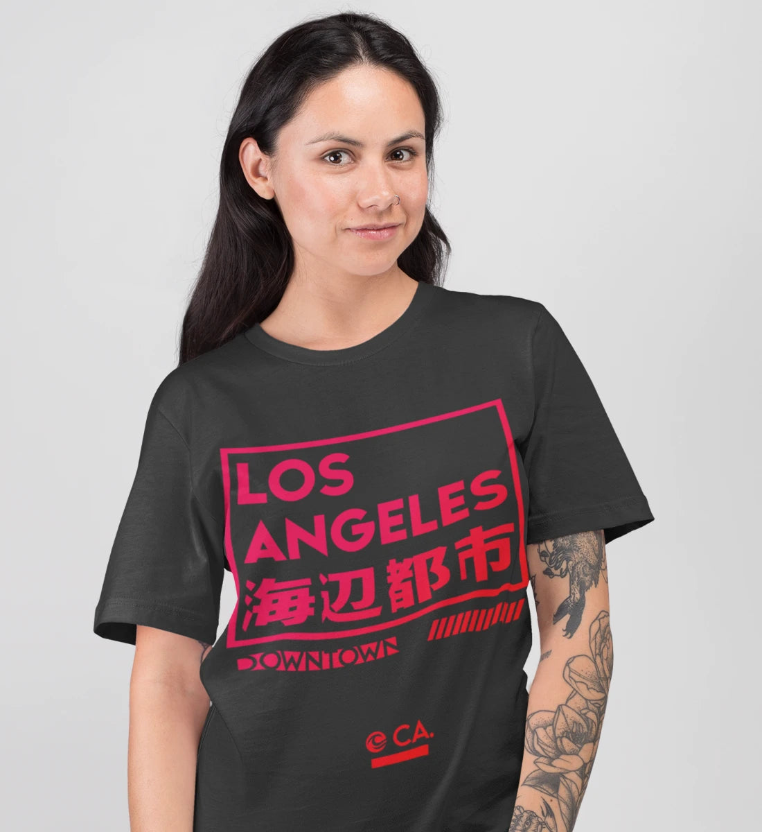 Los Angeles Downtown California - Damen Premium Organic Shirt