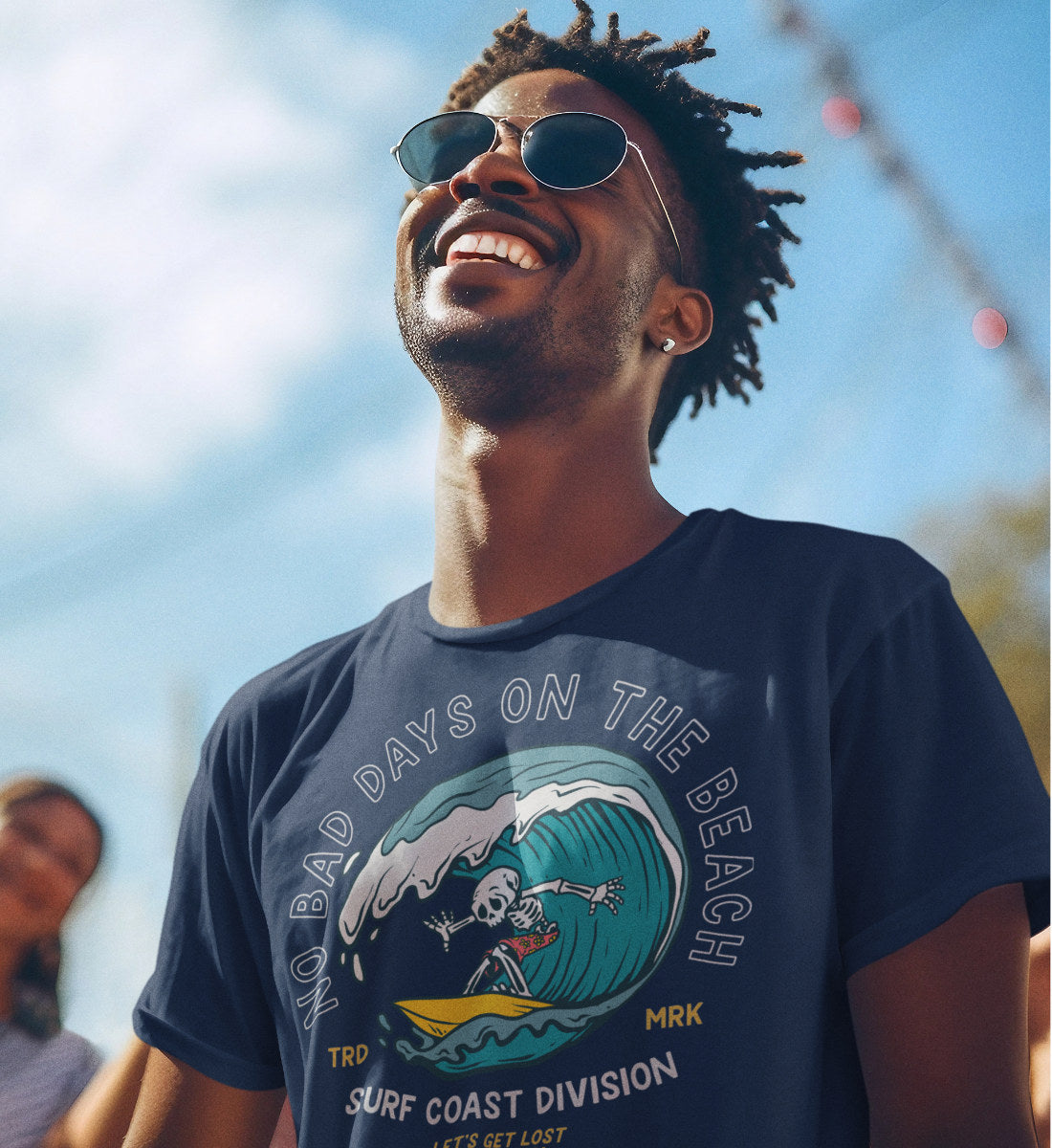 No Bad Days On The Beach - Herren Premium Organic Shirt