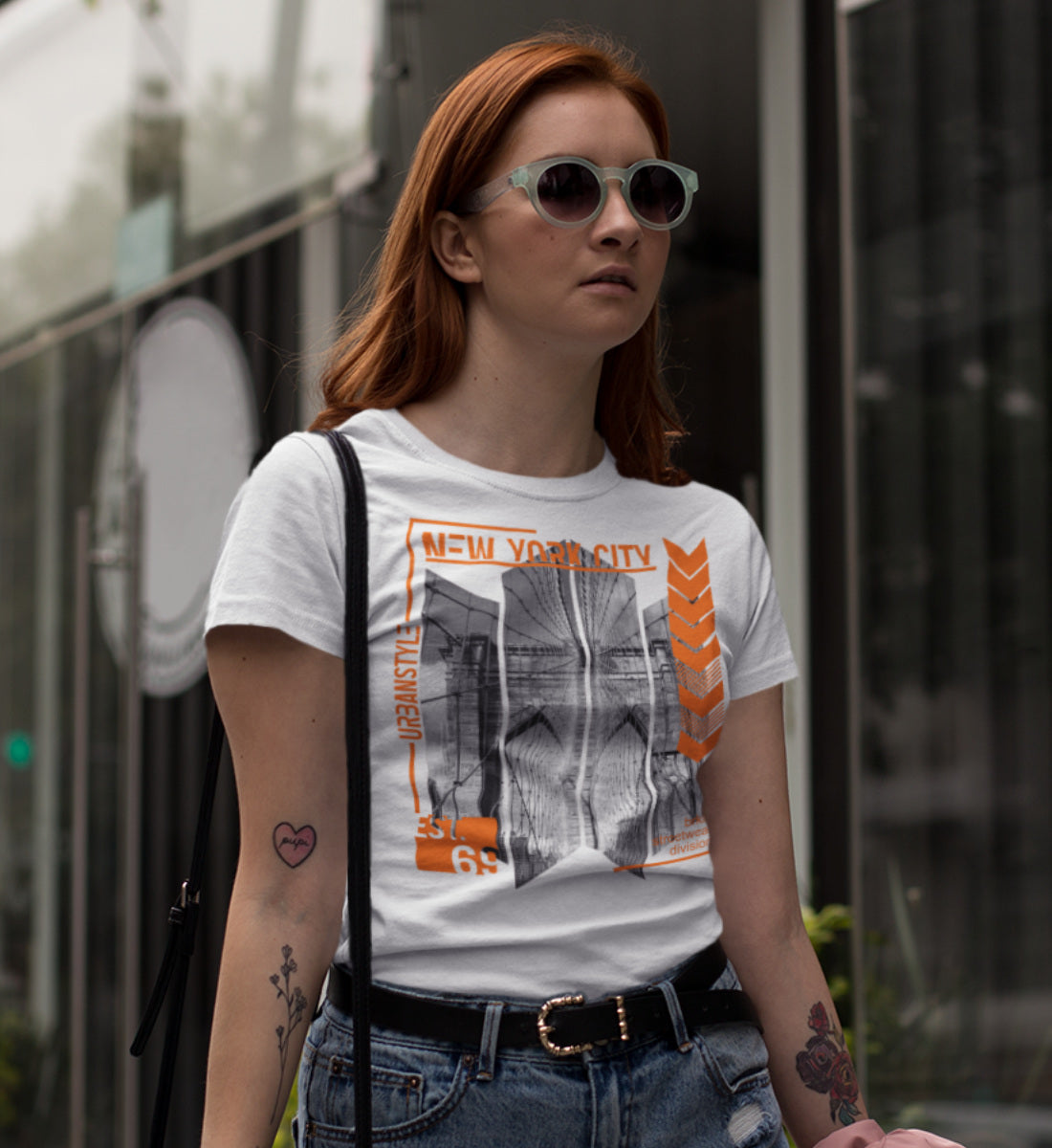 New York City Brooklyn Bridge - Damenshirt