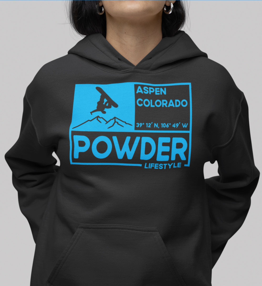 Powder Snow Lifestyle Aspen Colorado - Damen Organic Hoodie ST/ST