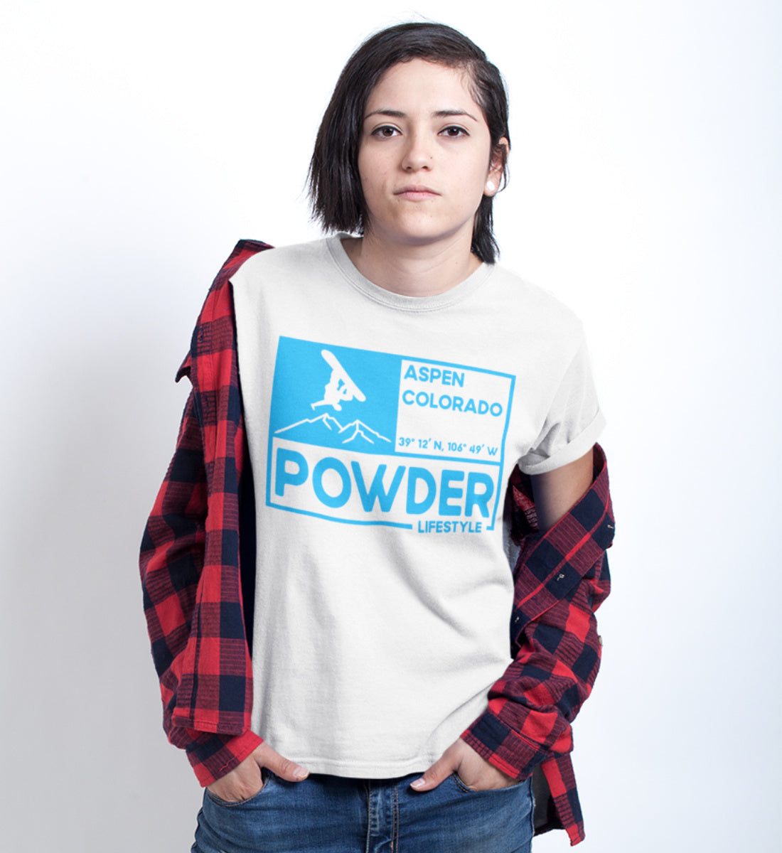 Powder Snow Lifestyle Aspen Colorado - Damen Premium Organic Shirt