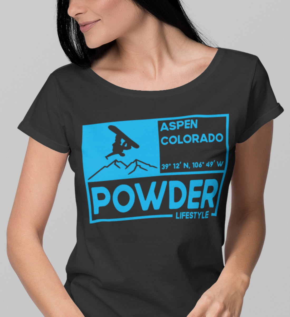 Powder Snow Lifestyle Aspen Colorado - Damen Premium Organic Shirt