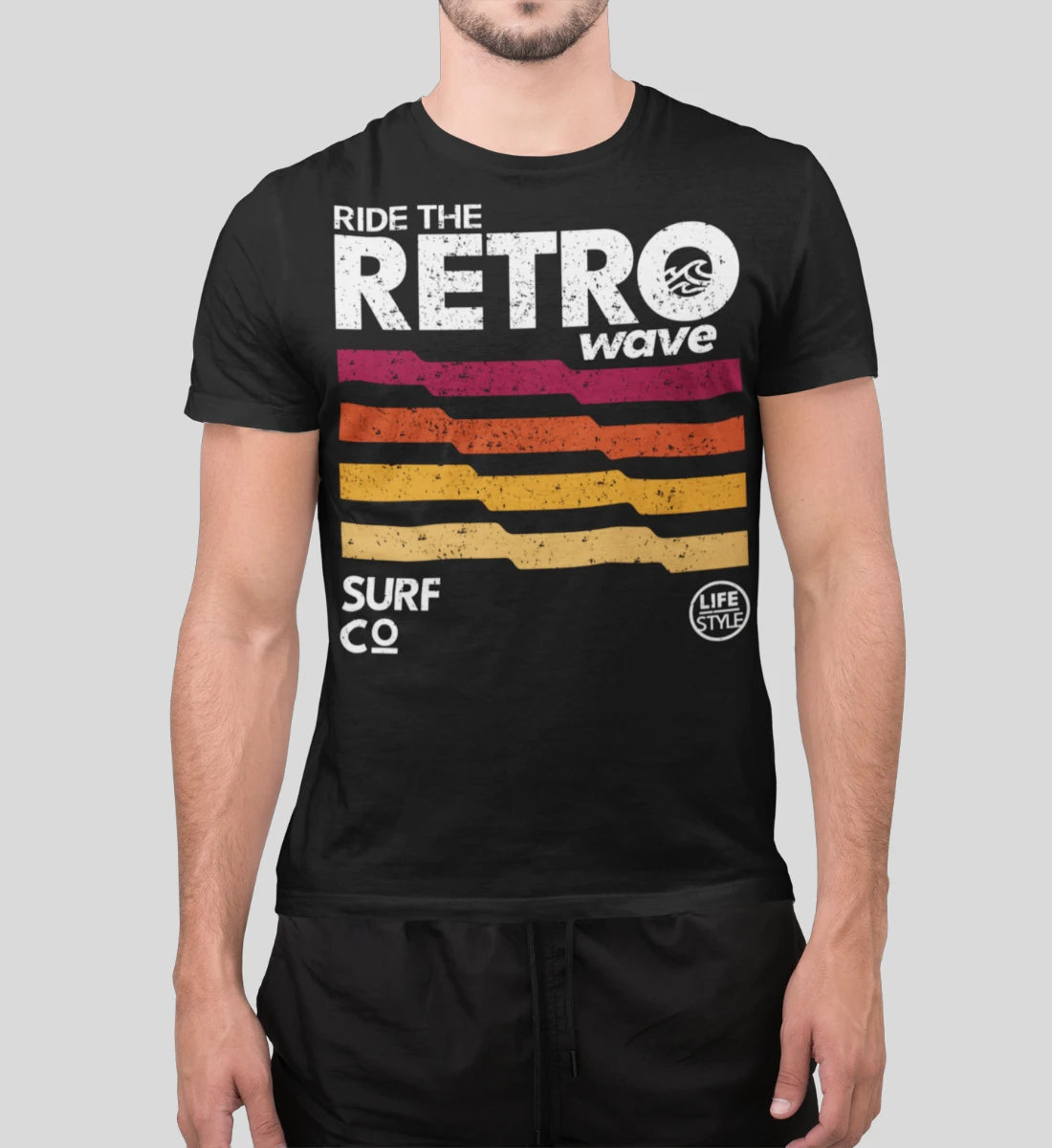 Ride The Retro Wave - Herren Shirt