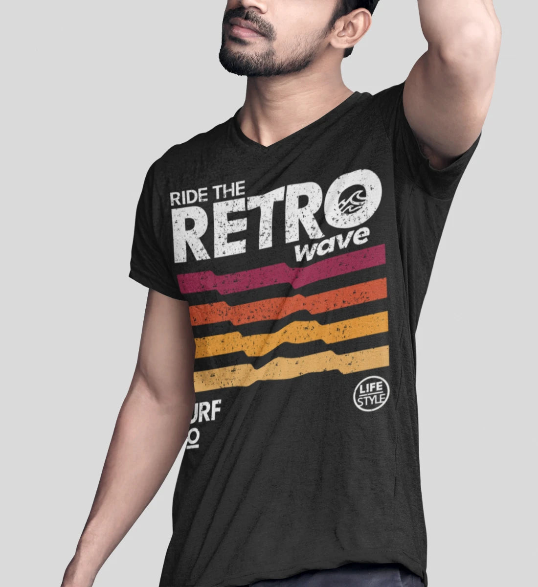 Ride The Retro Wave - Herren Premium Organic Shirt