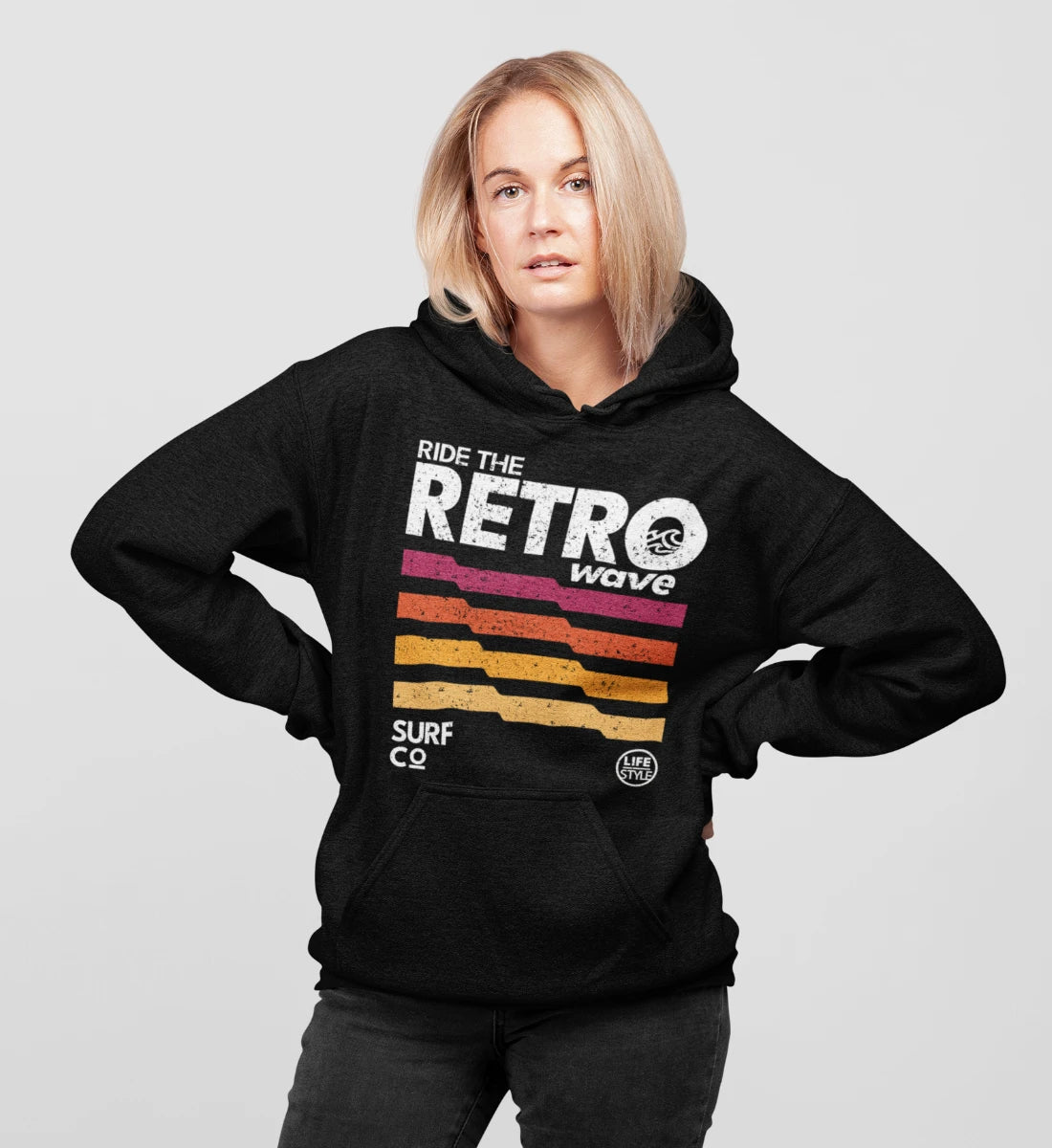 Ride The Retro Wave - Damen Organic Hoodie ST/ST