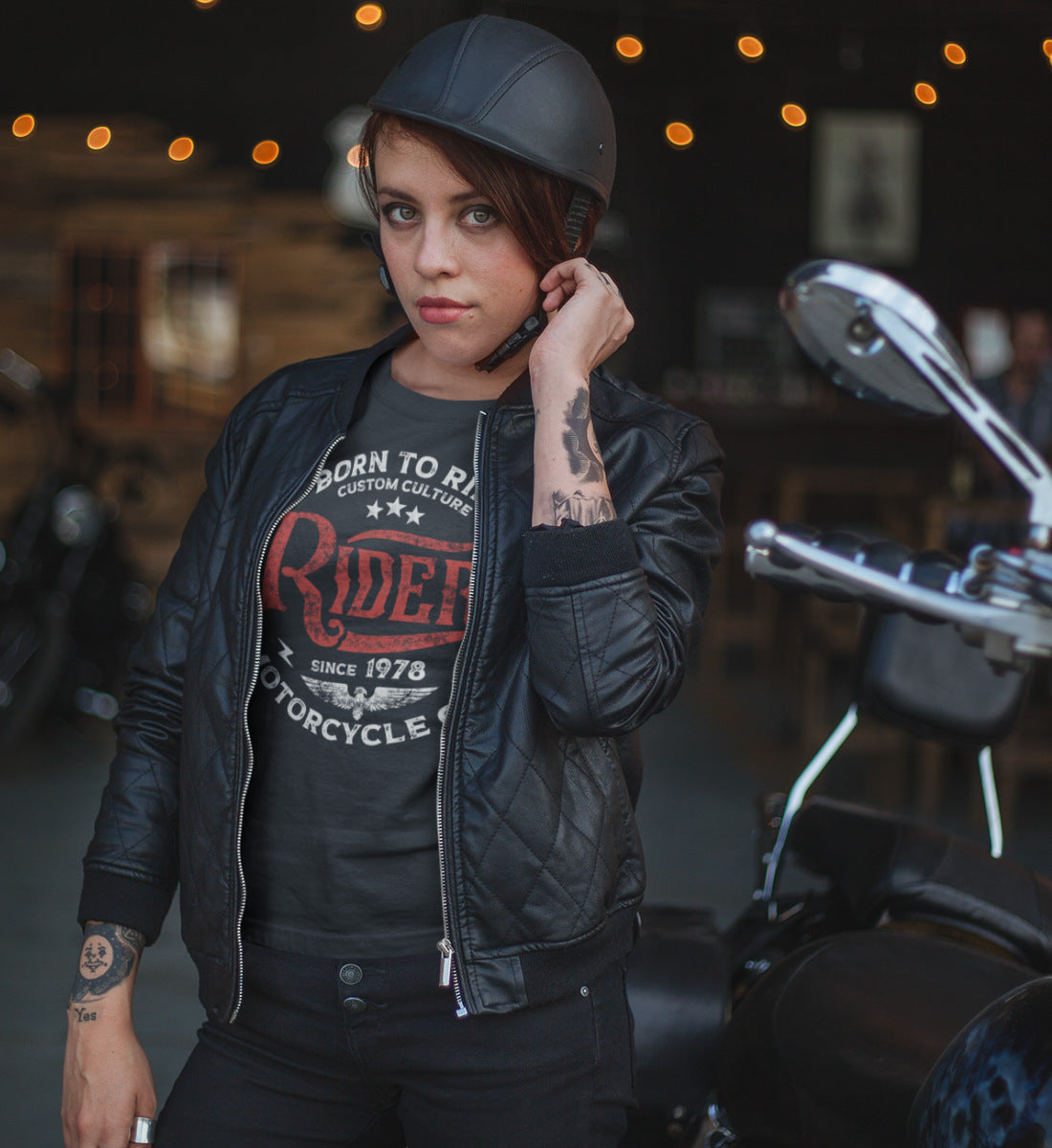 Rider's Motorcycle Club - Born to Ride - Damen Premium Organic Shirt