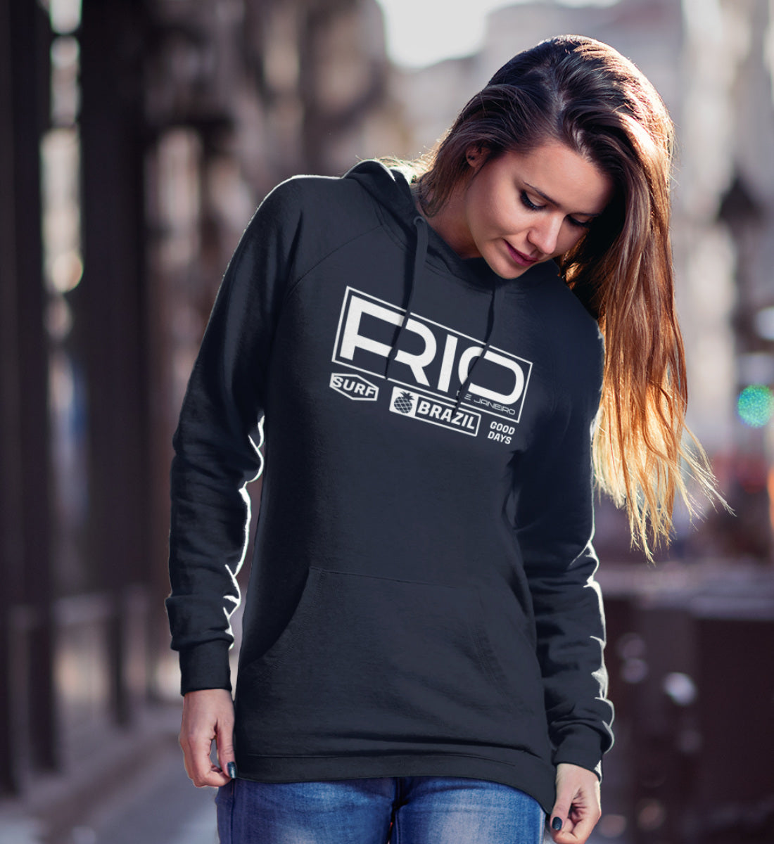 Rio de Janeiro Brazil - Damen Organic Hoodie ST/ST
