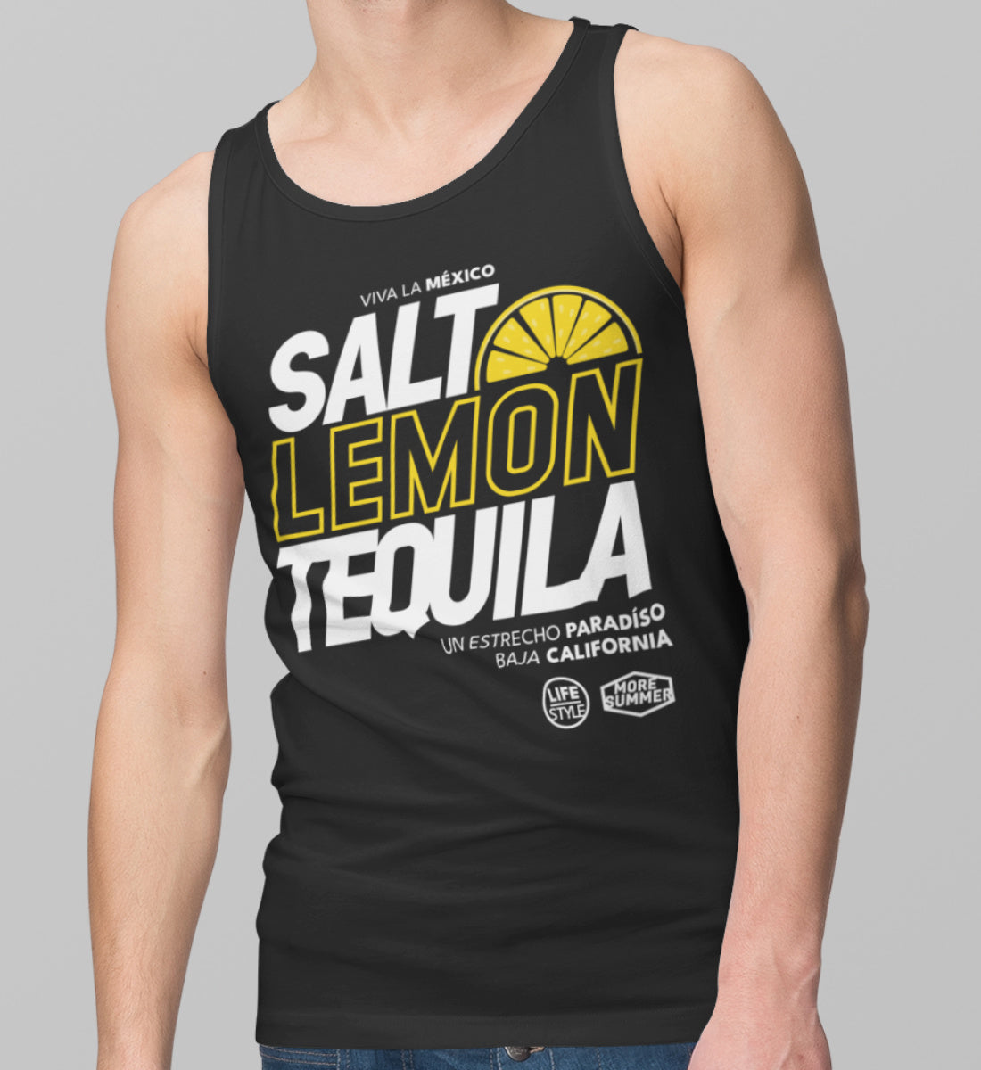 Salt Lemon Tequila Viva La Mexico - Herren Tanktop