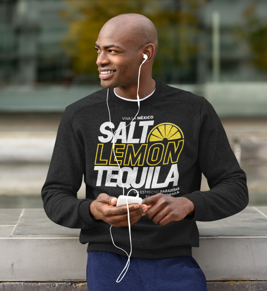 Salt Lemon Tequila Viva La Mexico - Unisex Organic Sweatshirt ST/ST