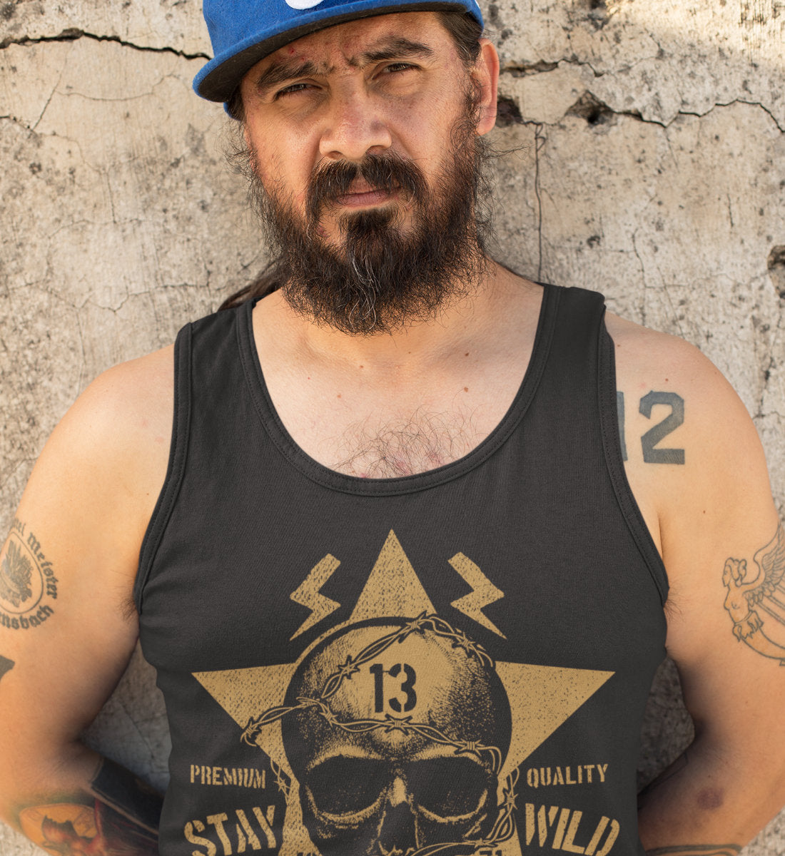 Stay Wild Skull - Relentless Drive - Premium Quality - Herren Tanktop