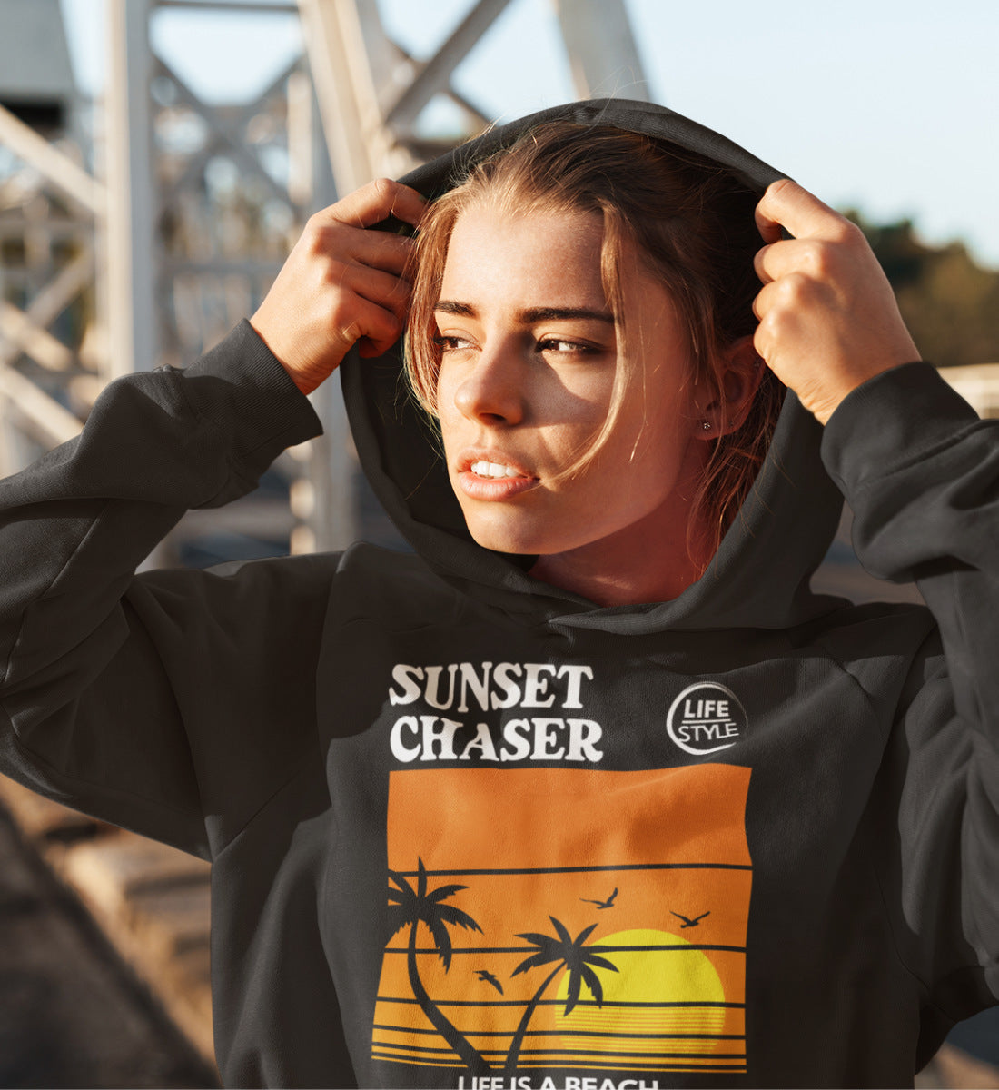 Sunset Chaser - Damen Organic Hoodie ST/ST