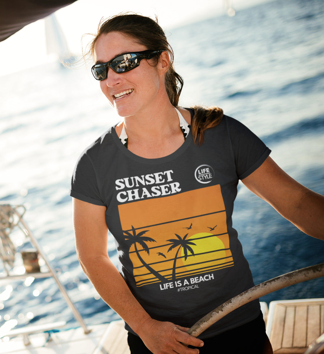 Sunset Chaser - Damen Premium Organic Shirt