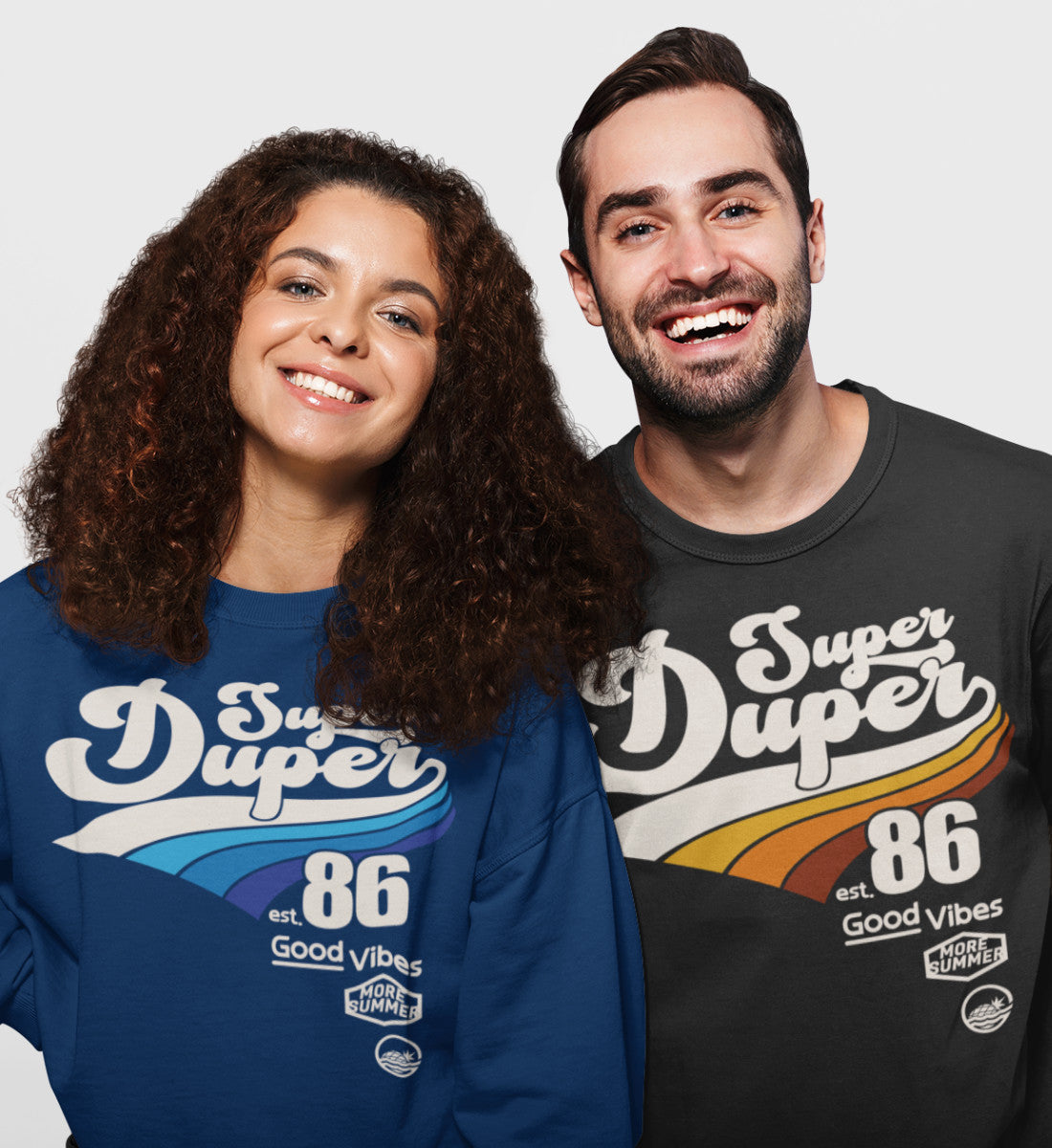 Super Duper Good Vibes - Unisex Organic Sweatshirt ST/ST