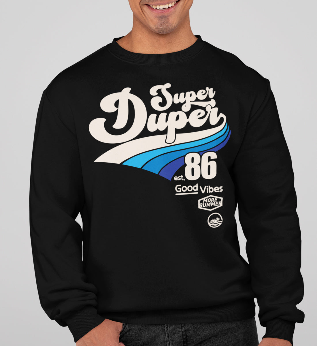 Super Duper Good Vibes - Unisex Organic Sweatshirt ST/ST