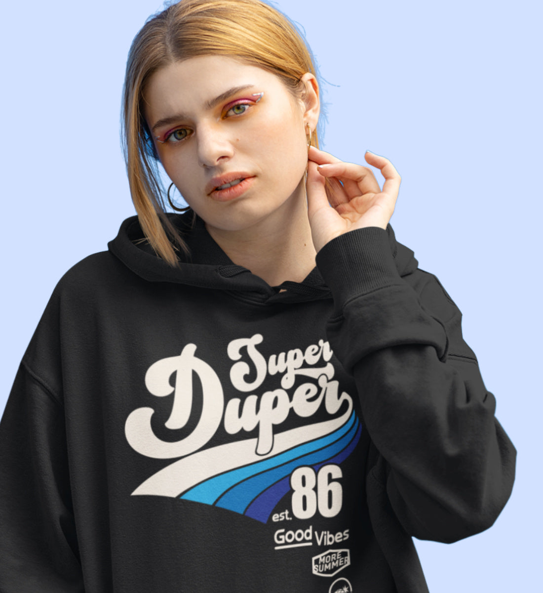 Super Duper Good Vibes - Damen Organic Hoodie ST/ST