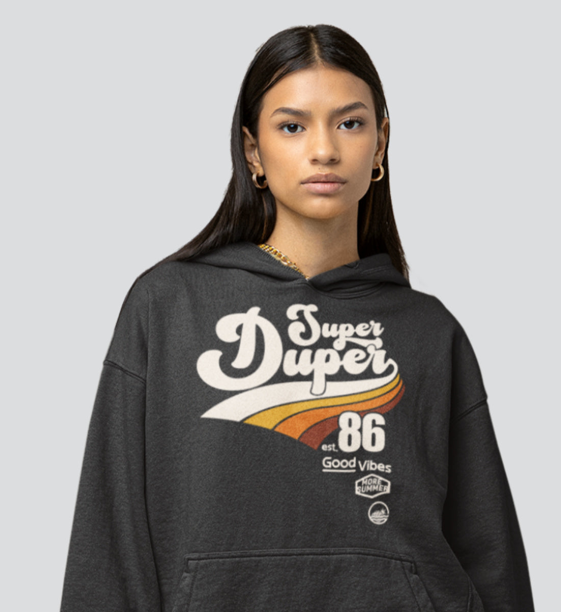 Super Duper Good Vibes - Damen Organic Hoodie ST/ST