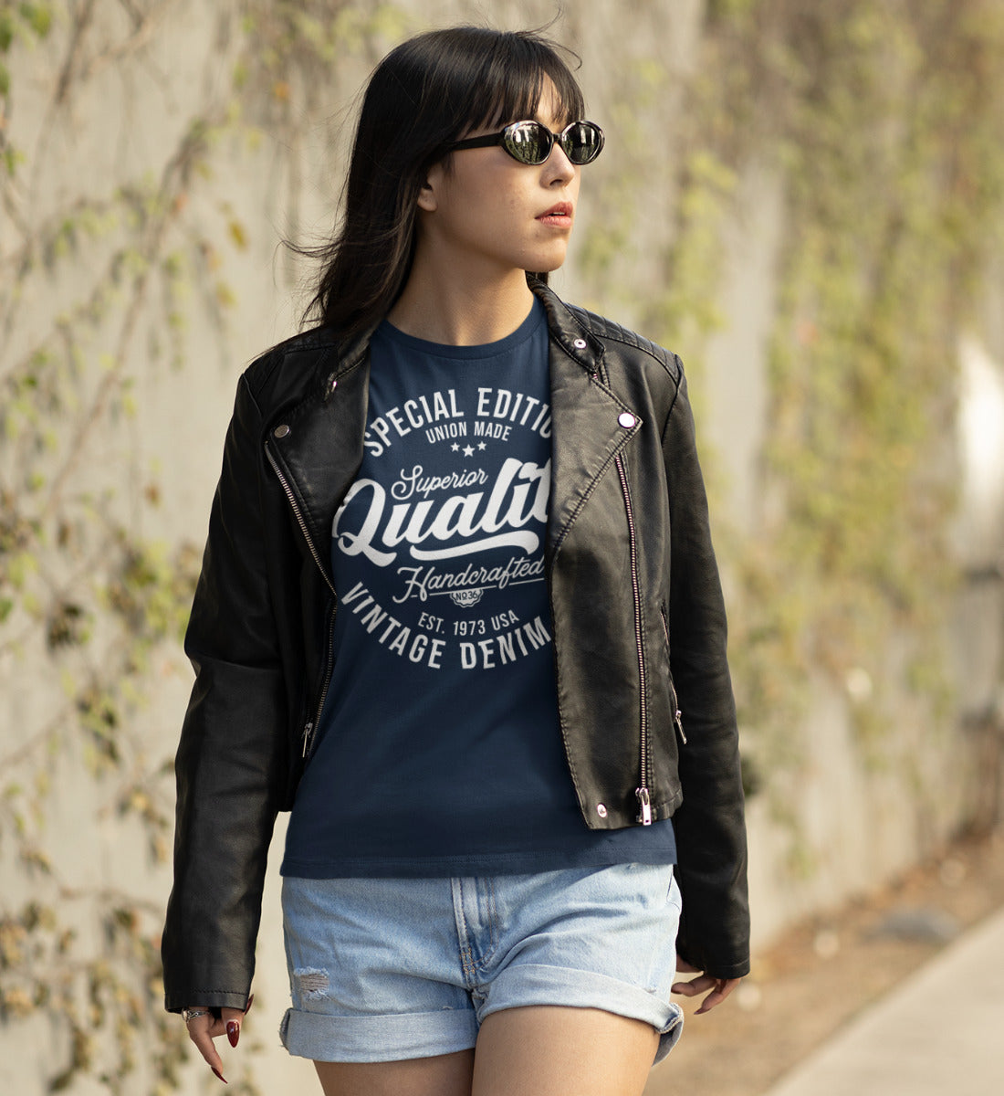 Superior Quality Handcrafted Vintage Style Denim - Damen Premium Organic Shirt