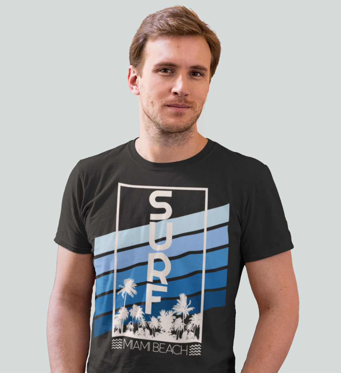 Surf Miami Beach - Herren Premium Organic Shirt