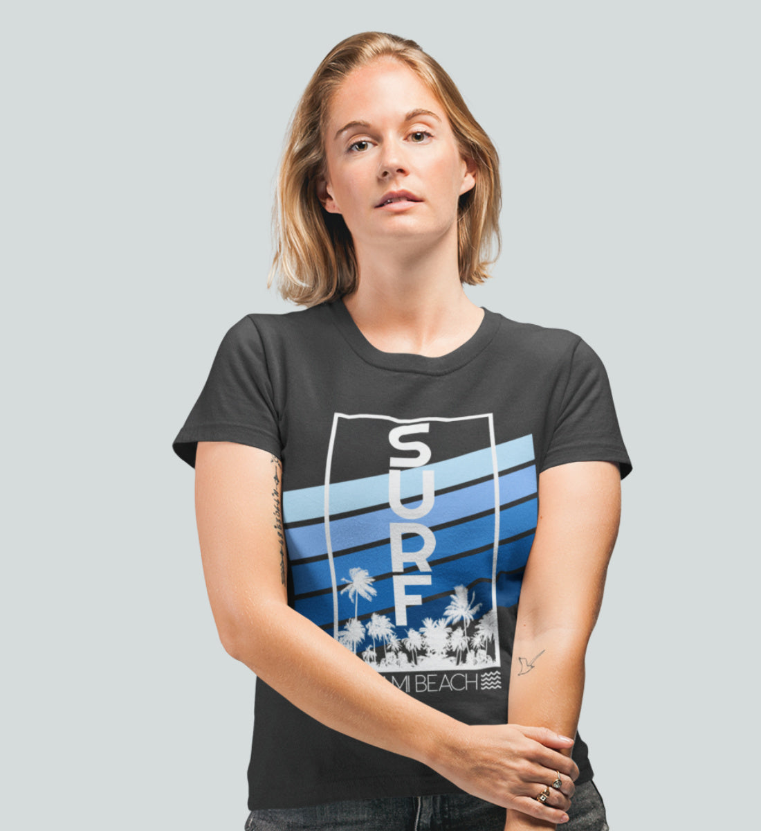 Surf Miami Beach - Damen Premium Organic Shirt