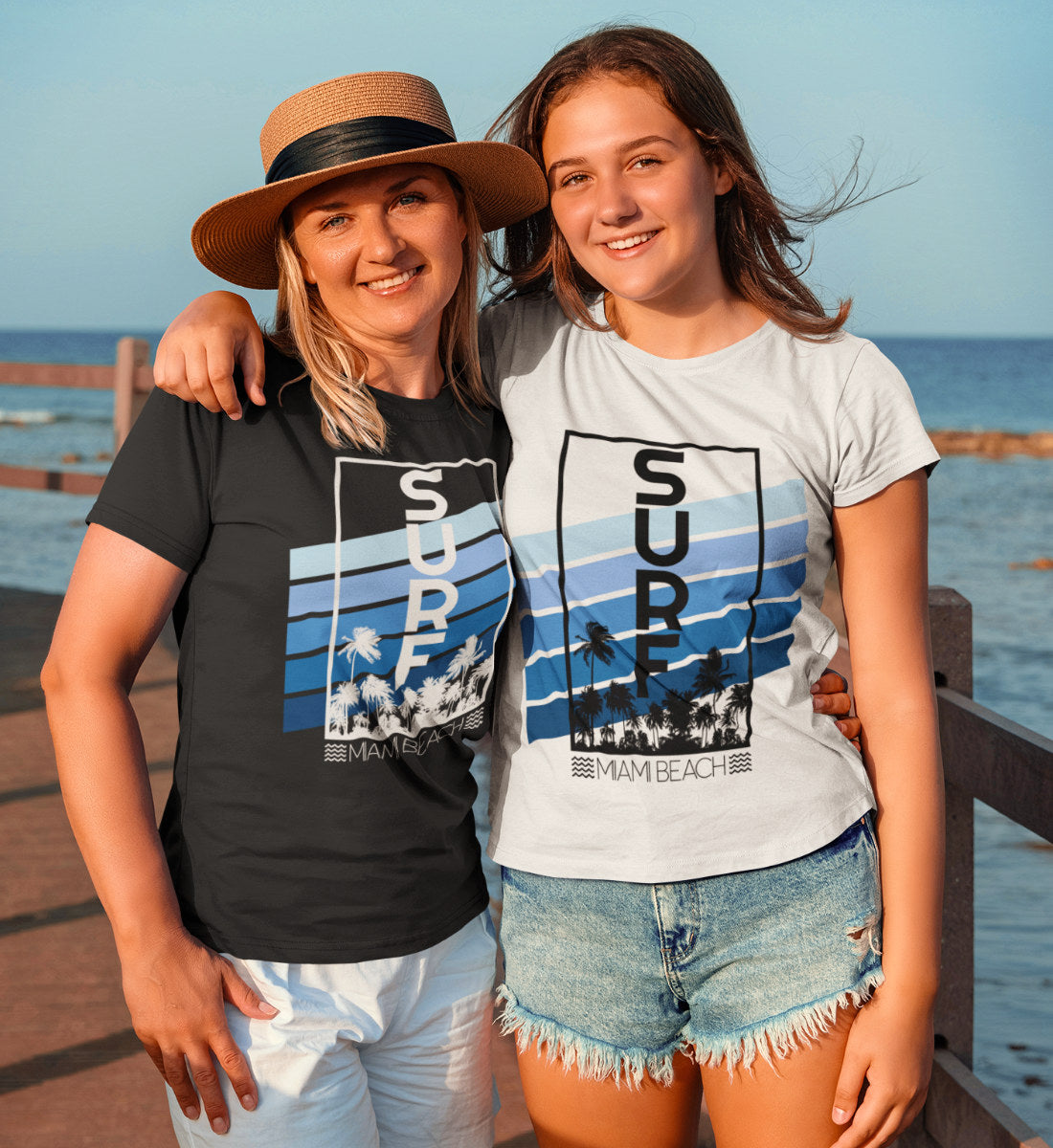 Surf Miami Beach - Damen Premium Organic Shirt