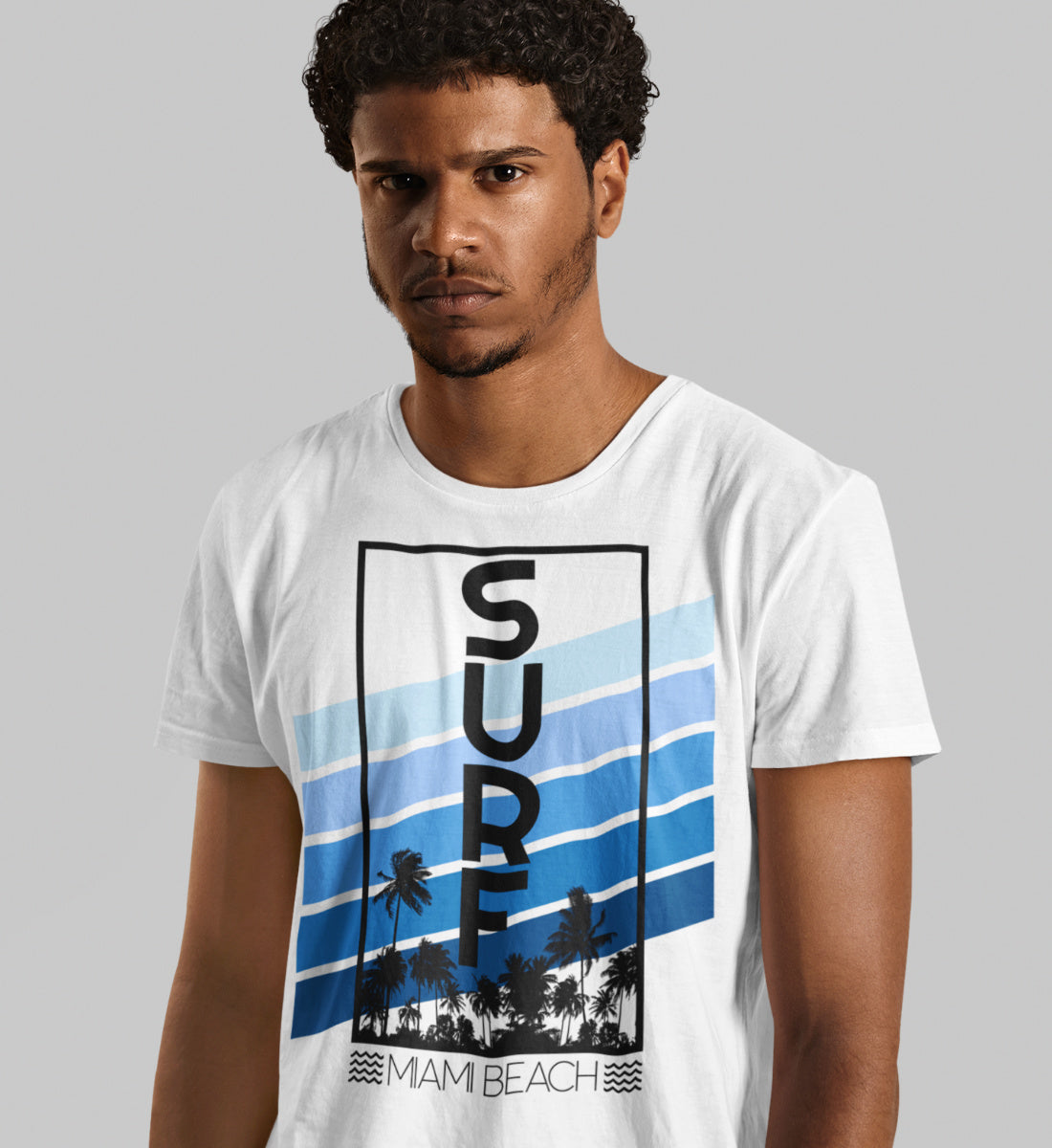 Surf Miami Beach - Herren Premium Organic Shirt