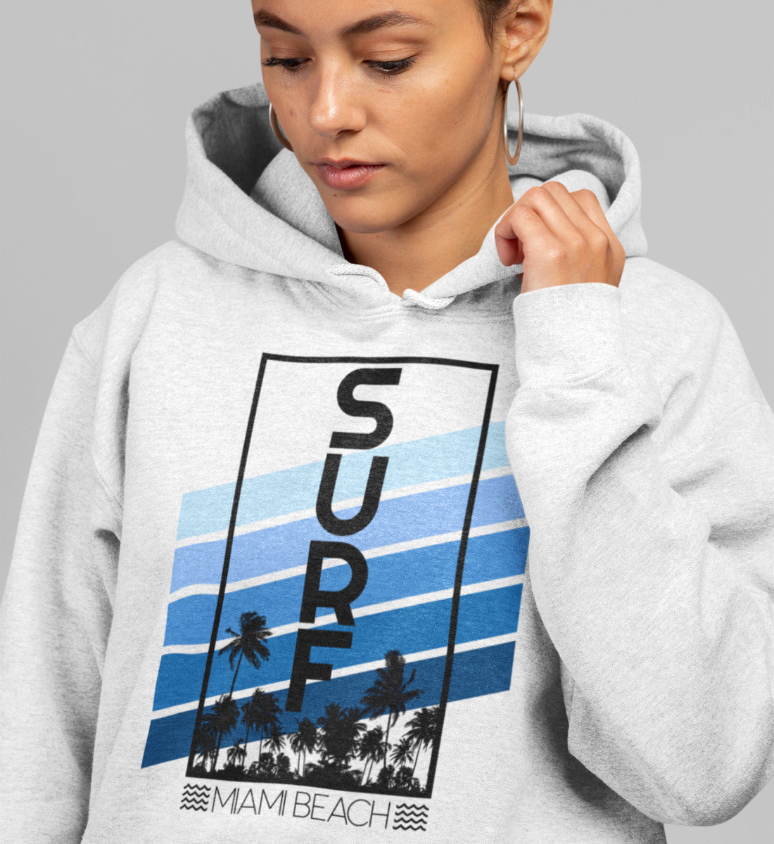 Surf Miami Beach - Damen Organic Hoodie ST/ST