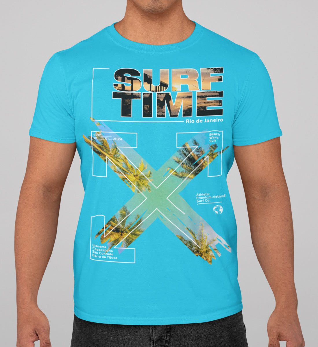 Surf Time - Rio de Janeiro - Herren Shirt