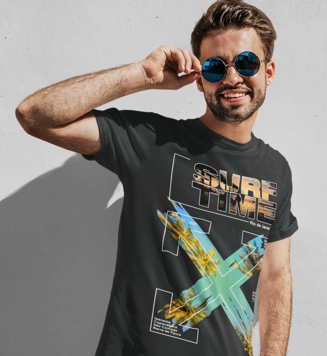 Surf Time - Rio de Janeiro - Herren Shirt
