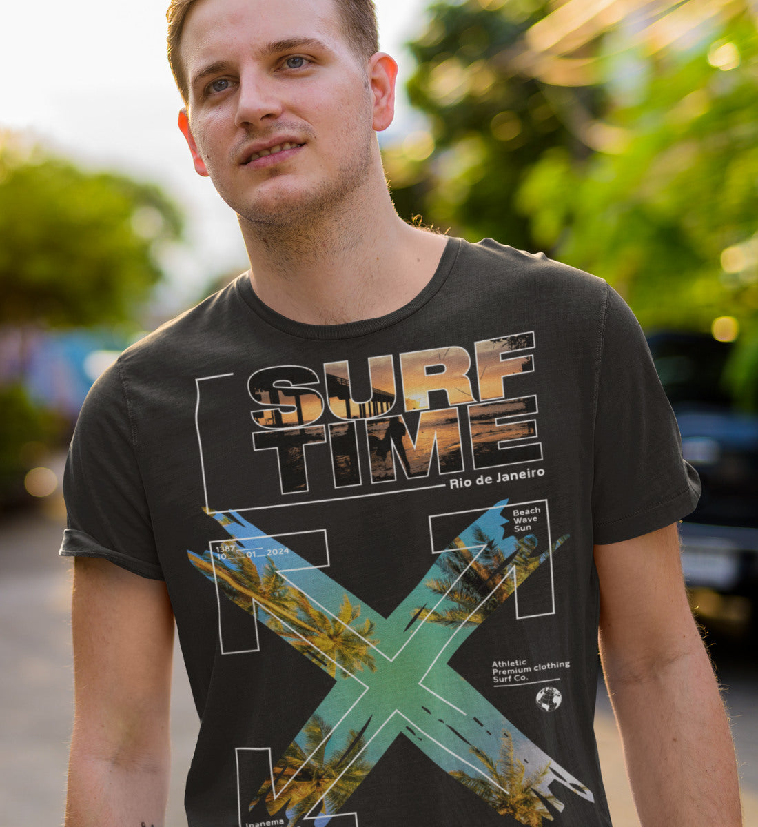 Surf Time - Rio de Janeiro - Herren Shirt