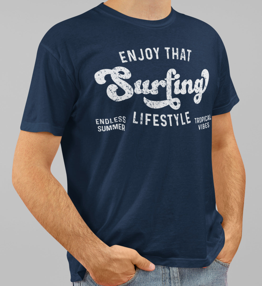 Enjoy That Surfing Lifestyle - Herren Premium Organic Shirt