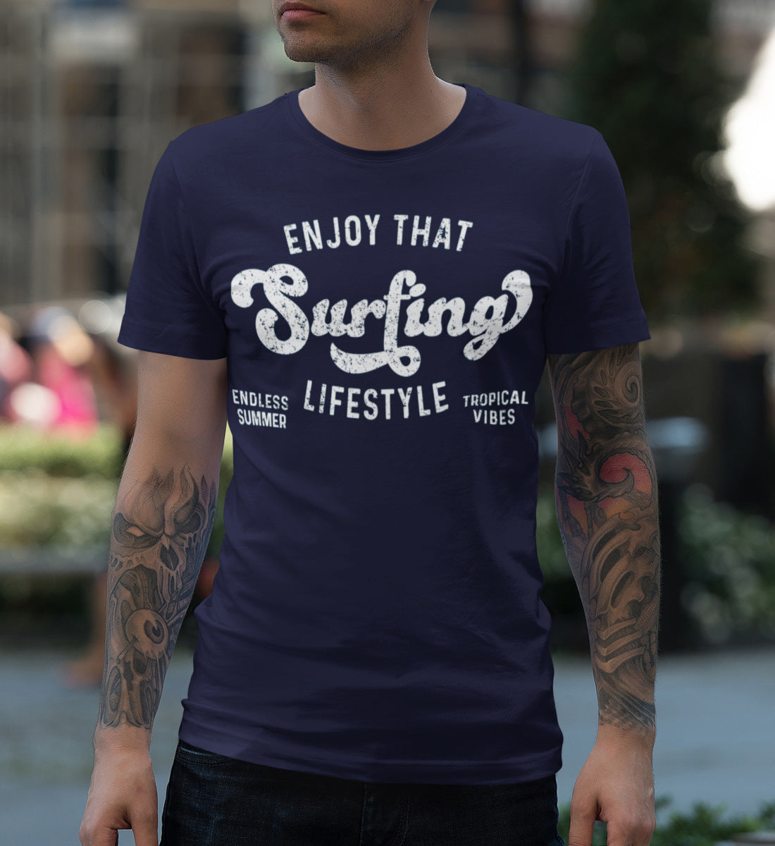Enjoy That Surfing Lifestyle - Herren Shirt