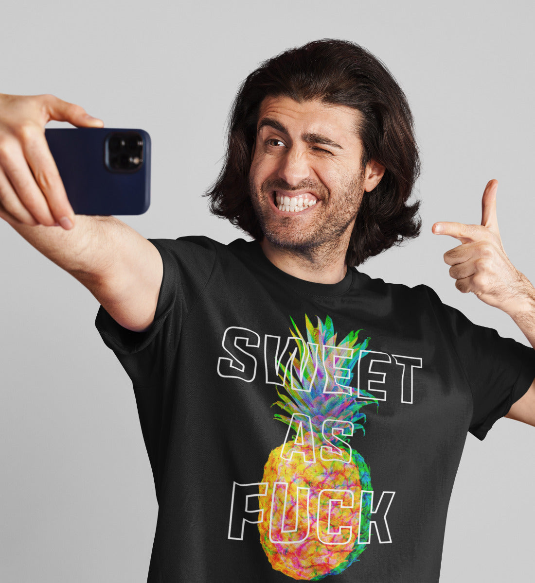 Sweet as Fuck Pineapple - Herren Premium Organic Shirt