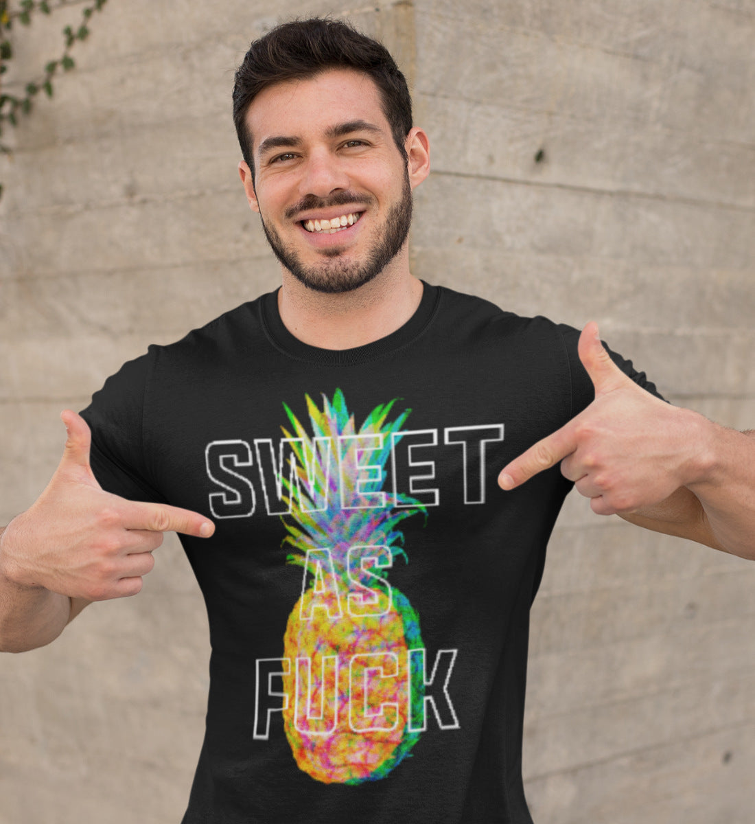 Sweet as Fuck Pineapple - Herren Premium Organic Shirt