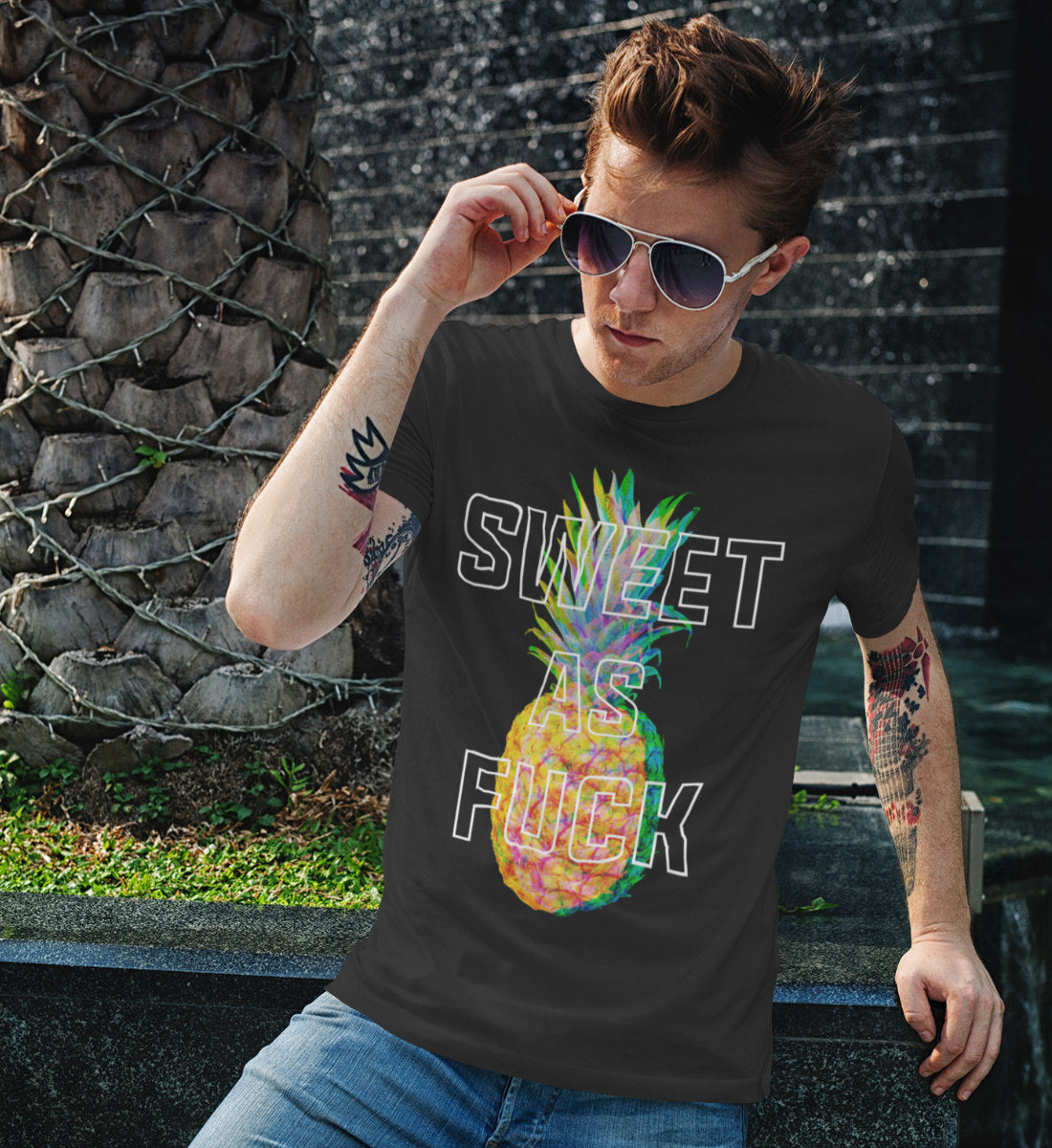 Sweet as Fuck Pineapple - Herren Shirt