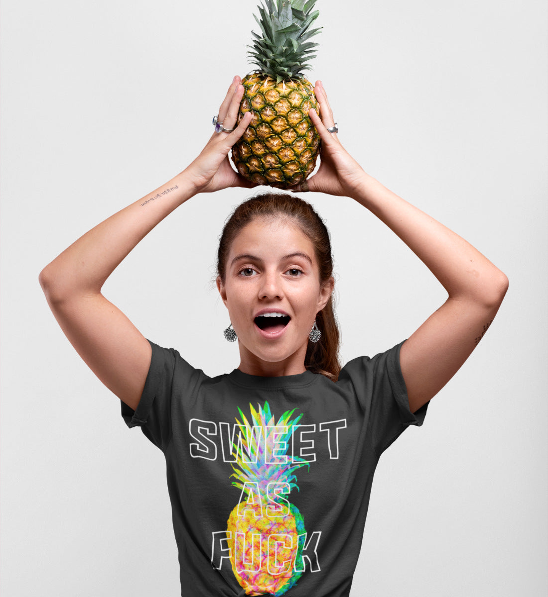 Sweet as Fuck Pineapple - Damen Premium Organic Shirt