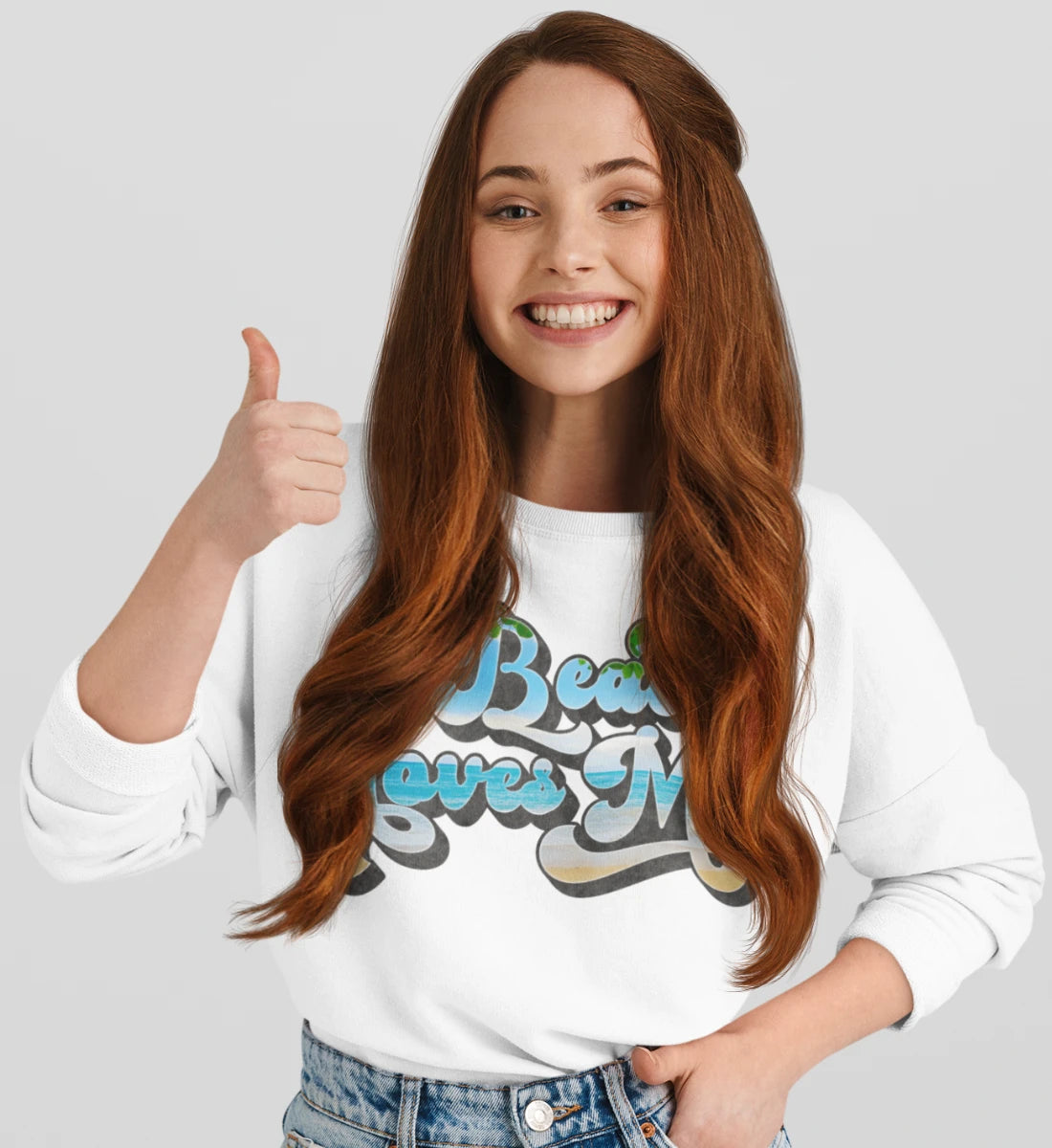 The Beach Loves Me - Unisex Organic Sweatshirt