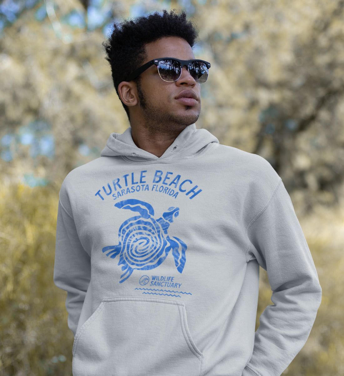 Turtle Beach Sarasota Florida Wildlife Sanctuary - Unisex Organic Hoodie