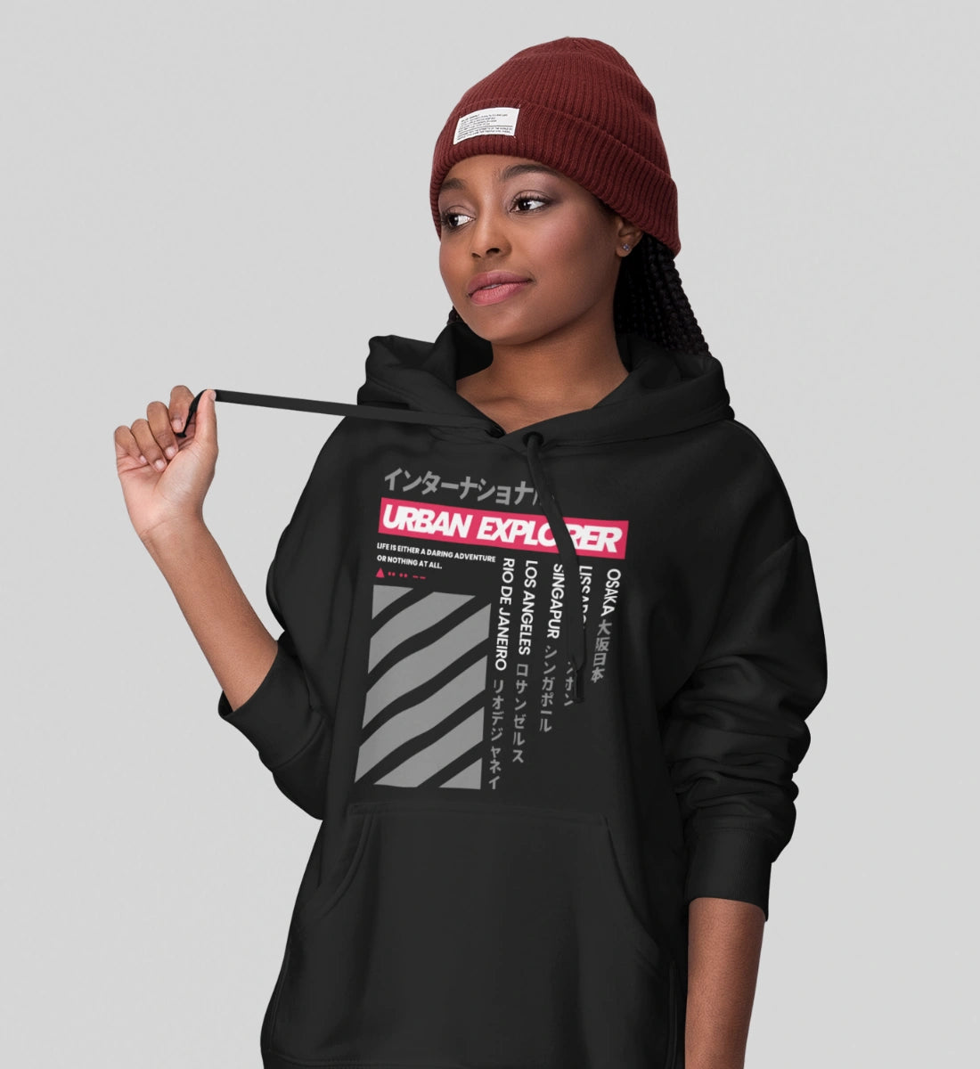 Urban Explorer - Unisex Organic Hoodie