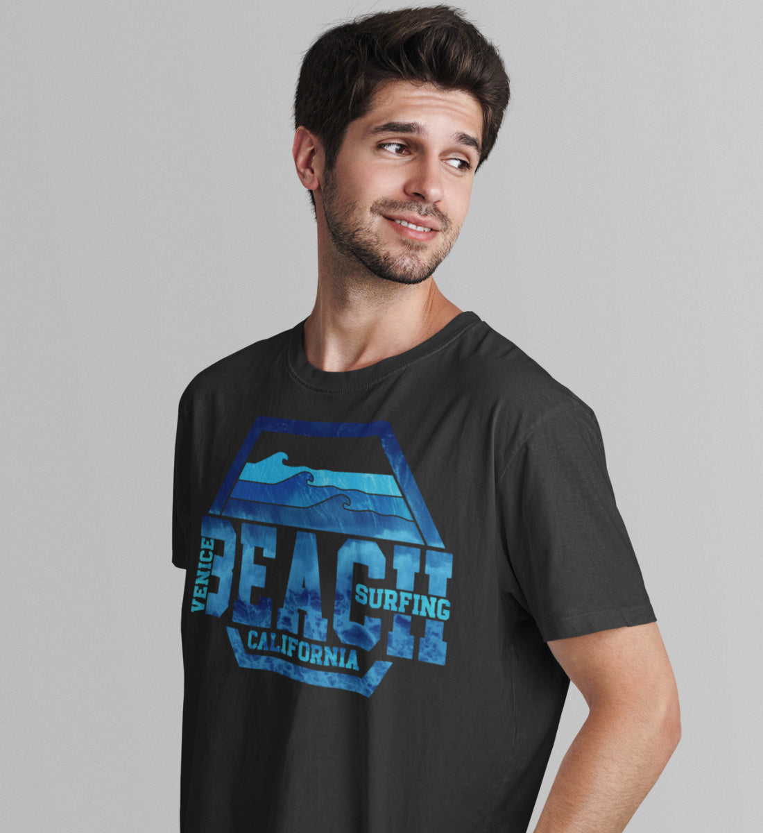Venice Beach Surfing California - Herren Premium Organic Shirt