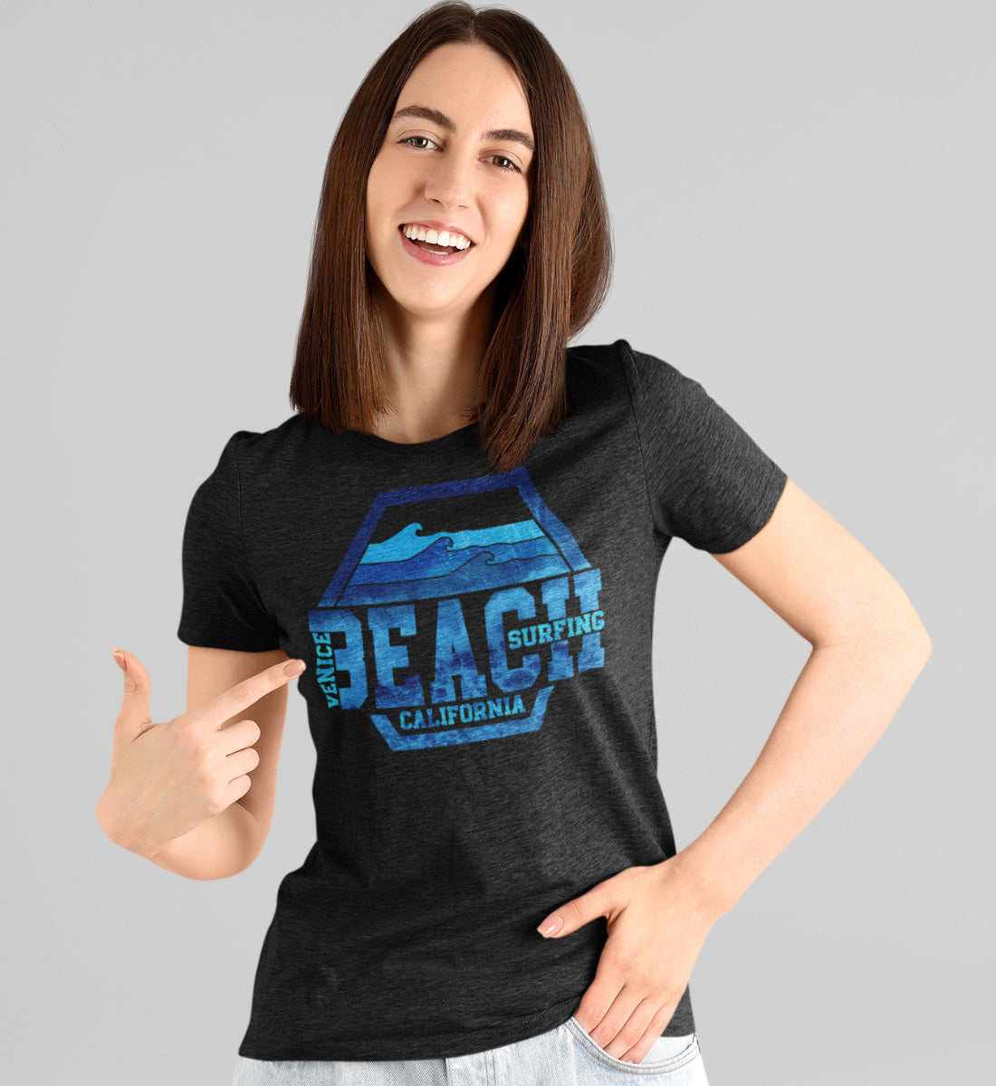 Venice Beach Surfing California - Damenshirt