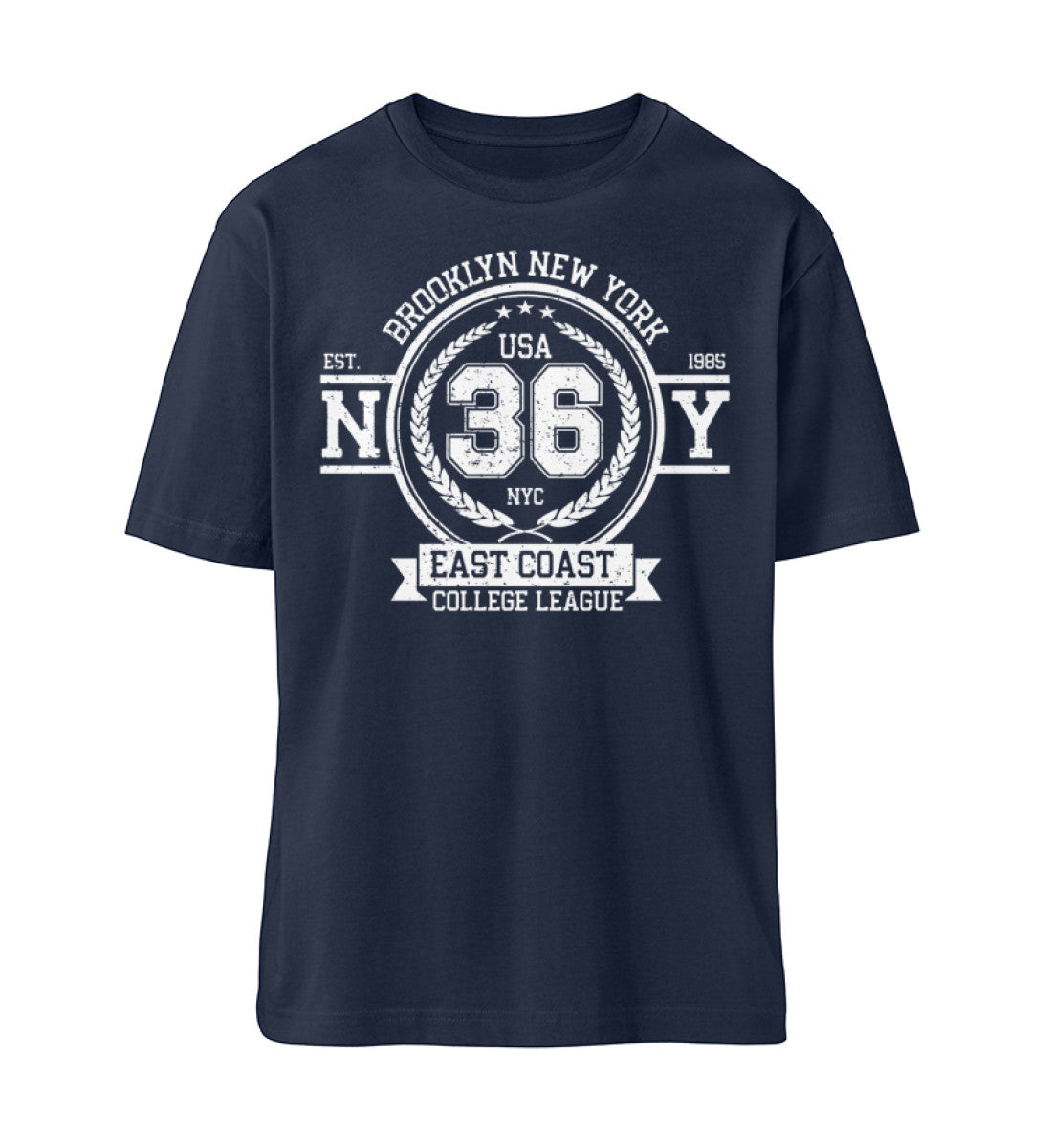 Brooklyn New York College League Vintage Denim - Organic Relaxed Shirt ST/ST